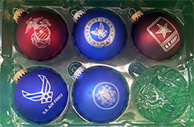Military XMAS Bulbs